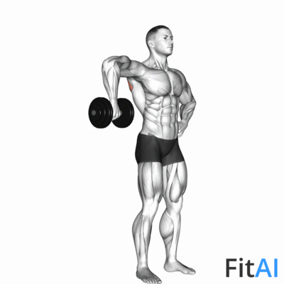 Dumbbell Upright Shoulder External Rotation