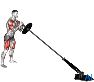 Landmine Squat and Press