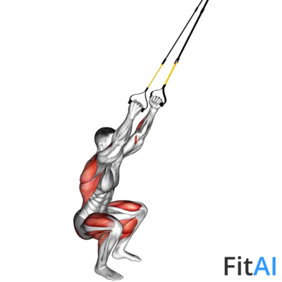 Suspender Squat Jump