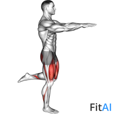 Counterbalanced Skater Squat