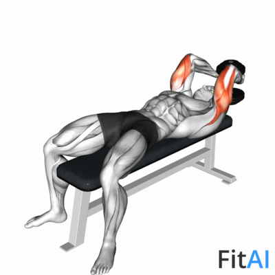 Dumbbell Lying One Triceps Extension