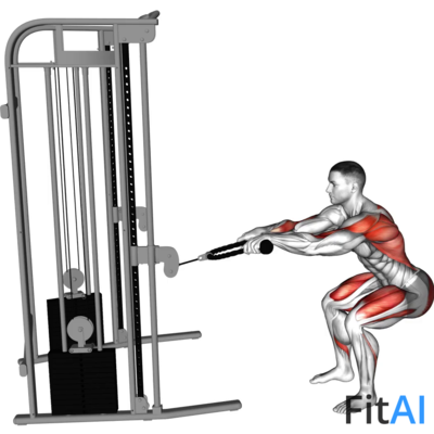 Cable Squat Row (Rope)