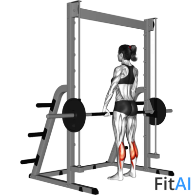 Smith Standing Leg Calf Raise