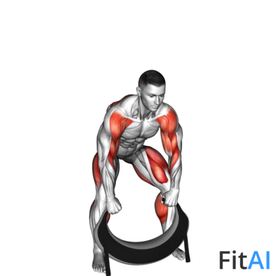 Weighted Bag Half Squat High Pull