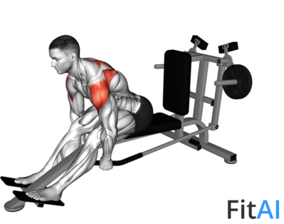 Lever Seated Bent-Over Rear Delt Fly