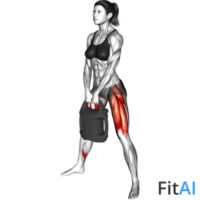 Bottle Weighted Sumo Squat