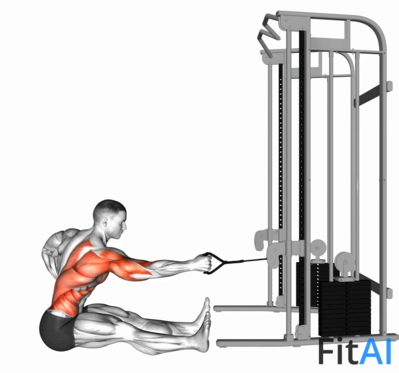 Cable One Arm Twisting Seated Row