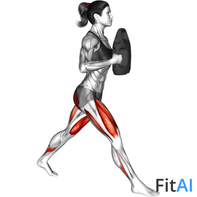 Bottle Weighted Split Squat