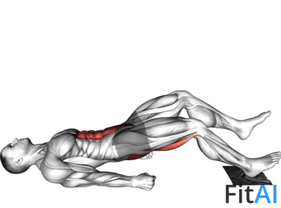 One Leg Sliding Floor Bridge Curl on Towel