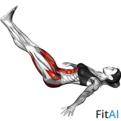 Lying Frog Crunch Feet Together