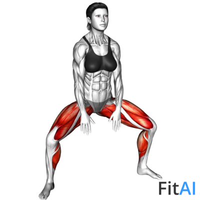 Sumo Quarter Squat Alternate Tip Toe