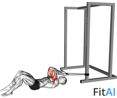 Band Reverse-Grip Pressdown (Skull Crusher)