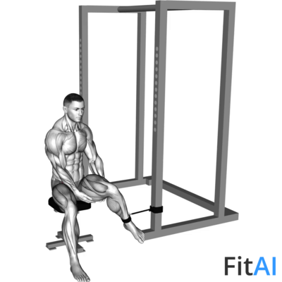 Band Seated Hip External Rotation