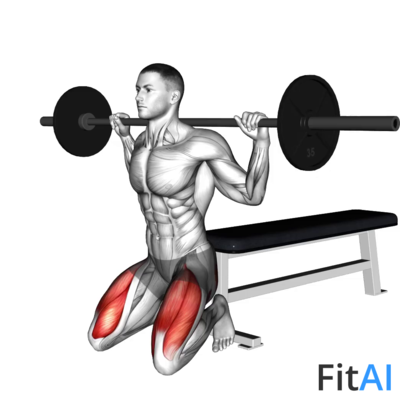 Barbell Squat (on knees)