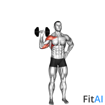 Dumbbell One Arm Shoulder Press (V2)