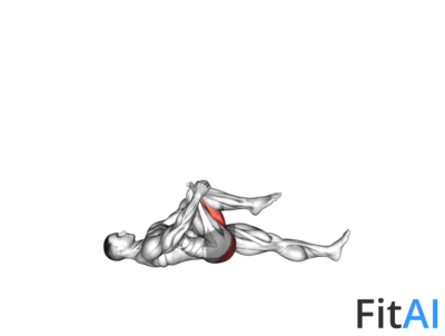 Lying Knee To Chest Stretch