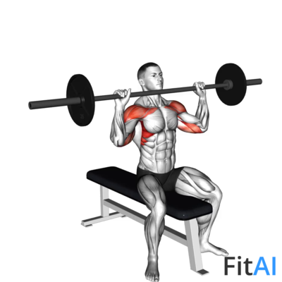 Barbell Seated Overhead Press