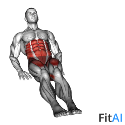 Seated Circle Leg Crunch