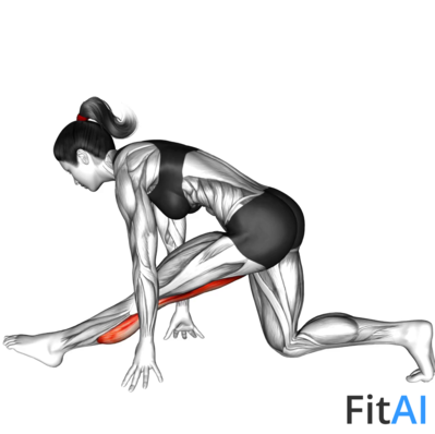 One Leg Calve Stretch