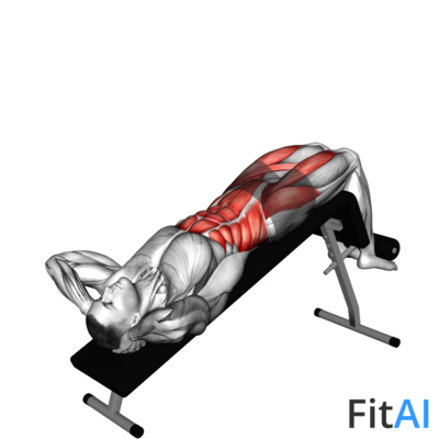 Incline Twisting Sit-up