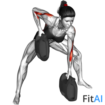 Bottle Weighted Gorilla Row