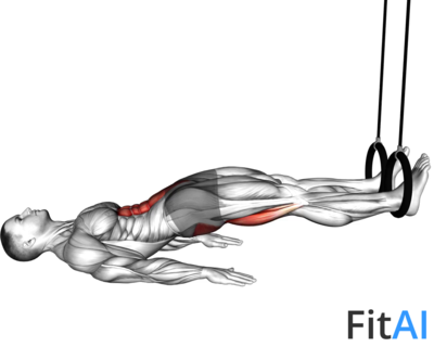 Ring Straight Hip Leg Curl