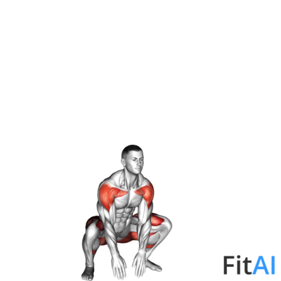Bodyweight Full Squat with Overhead Press