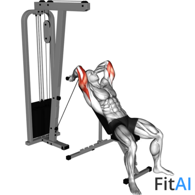 Cable Incline Triceps Extension
