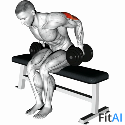 Dumbbell Seated Kickback