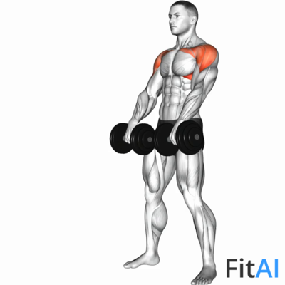 Dumbbell Standing Alternate Raise