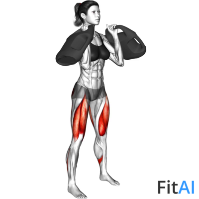Bottle Weighted Front Squat