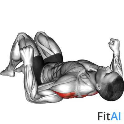 Lying Floor Row with Bent Knee