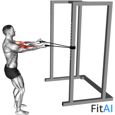 Band Horizontal Biceps Curl