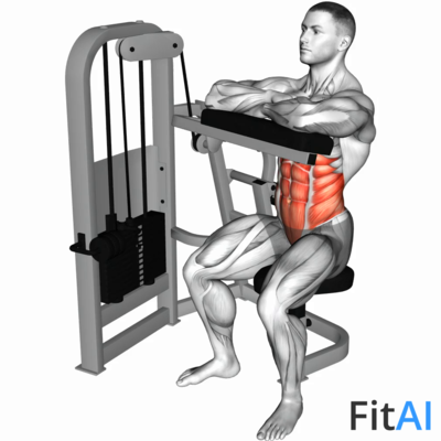 Lever Seated Crunch (hands pad)