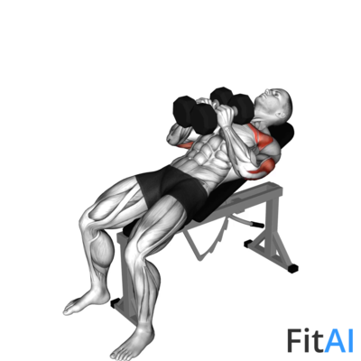 Dumbbell Incline Squeeze Press