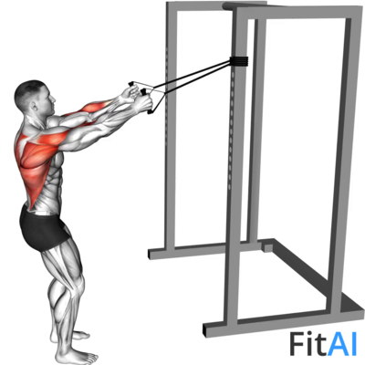 Band Narrow-Grip High Row