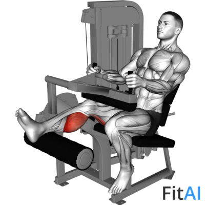 Lever Seated One Leg Curl