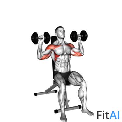 Dumbbell Seated Shoulder Press
