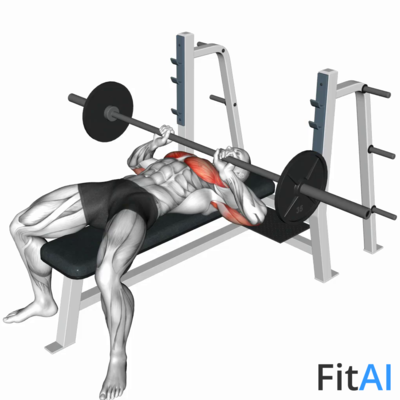 Barbell Lying Close-grip Press