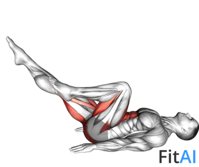 Lying Bicycle Crunch