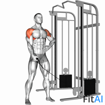 Cable One Arm Lateral Raise