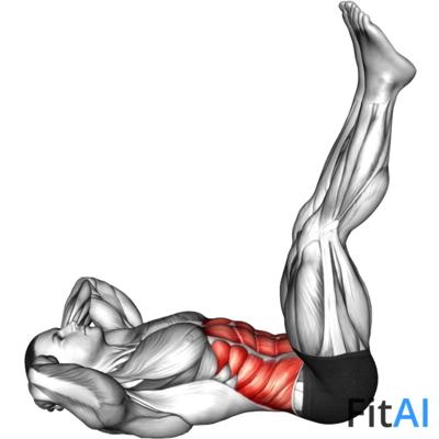 Lying Crunch (straight legs)