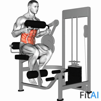 Lever Seated Crunch (chest pad)