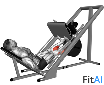 Sled Calf Press On Leg Press
