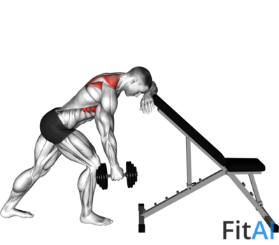 Dumbbell Unilateral Scapula Raise
