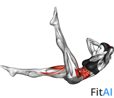 Lying Scissor Crunch