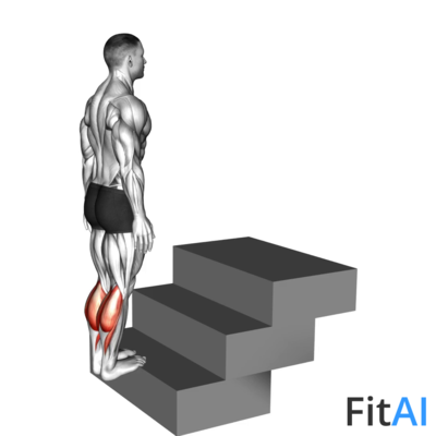 Standing Calf Raise (On a staircase)
