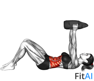 Bottle Weighted Overhead Crunch