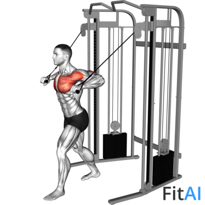 Cable Low Chest Press