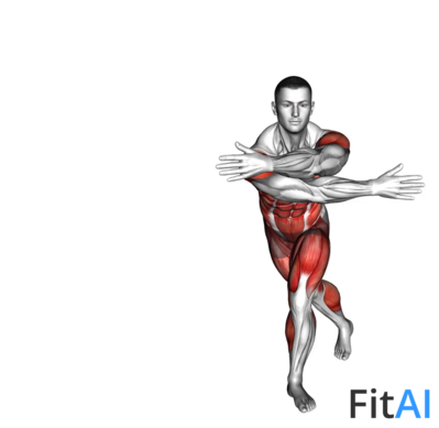 Arm Crossover Curtsy